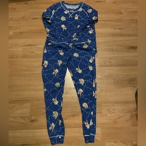 Womens Pajamas with Christmas sloths size Medium
